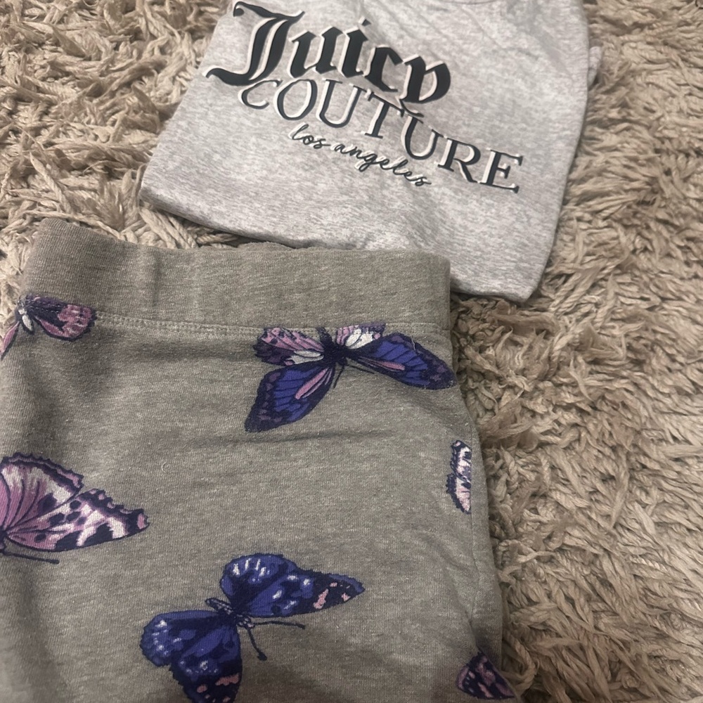 Rare Juicy Couture Black Label Butterfly Bottoms Sz L